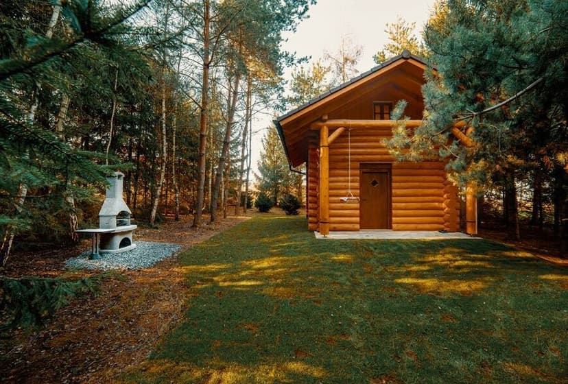 Noc v traperském lesním srubu pro dva