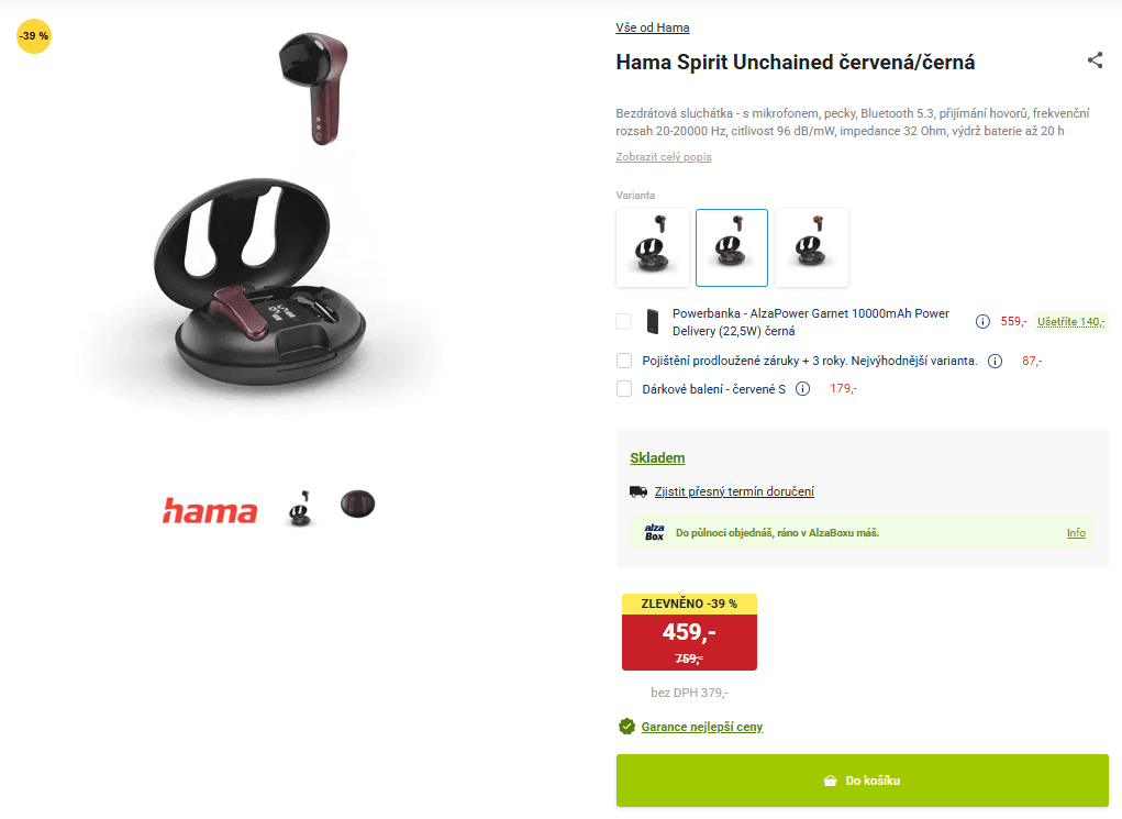 BT sluchátka Hama Spirit Unchained